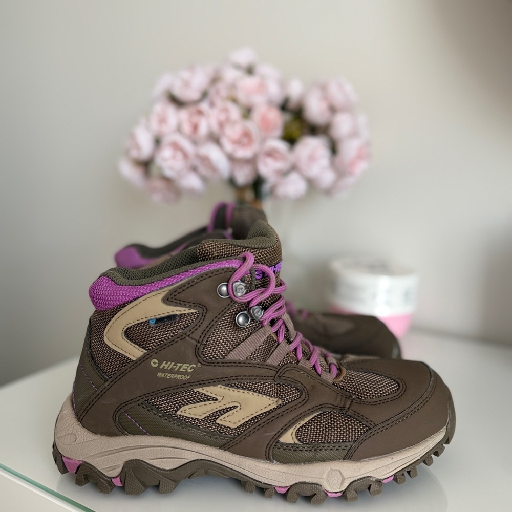 Hi-Tec Waterproof Women's Brown and Purple Boots